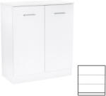 Leziter Comodă Miami cu 2 uși 80x92 cm alb-alb (LMK2AFF) Comoda