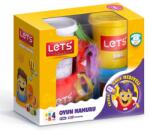 LET'S Пластилин 4 цвята + форми Let's L8344 600гр