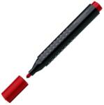 Faber-Castell Маркер перманентен Faber Castell Grip 1504, объл, червен