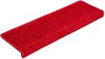 vidaXL 20 db piros lépcsőszőnyeg 65 x 21 x 4 cm 3365857 (3365857)