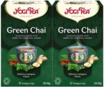 YOGI TEA 2x Bio zöld tea készlet, 17 tasak, 30.6 g - emag - 4 346 Ft