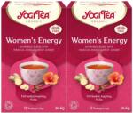 YOGI TEA 2x Bio energiatea készlet nőknek, 17 tasak, 30.6 g