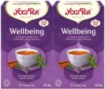 YOGI TEA 2x Bio Wellbeing tea készlet, 17 tasak, 30.6 g