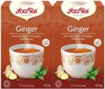 YOGI TEA 2x Bio Ginger gyömbértea készlet, 17 tasak, 30.6 g