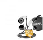 ABSINA 22kW, 32A, 3 fázisú, 5m elektromos autó töltőkábel (52-231-1002) (52-231-1002) - aqua