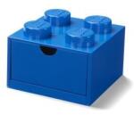 LEGO Tárolódoboz íróasztalra, fiókos, LEGO "Brick 2x2", kék (L40201731)
