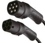 LogiLink EV töltőkábel Type 2 3 fázis spirál kábel, 20 A, 11 kW 5 m (EVC0128) (EVC0128) - aqua