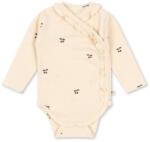 Konges Slojd Sui újszülött body fodrokkal - Cherry 0-1 hó