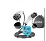 ABSINA 11kW, 16A, 3 fázisú, 7.5m elektromos autó töltőkábel (52-231-1005) (52-231-1005) - aqua