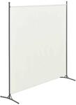 PremiumD Térelválasztó paraván törtfehér 1 darab térelválasztó panel 176x175 cm