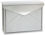 TEC Acél postaláda boríték alakú levélszekrény 360x290x100 mm ezüst modern utcai postaláda