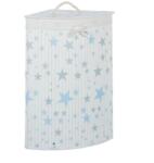 Relax Bambusz sarok szennyeskosár csillag mintával 60 literes