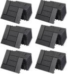 Debau 6 m2 WPC kazettás teraszburkolólap 66 darabos készlet 30x30 cm mozaik balkonburkolólap antracit teraszburkolat
