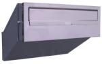 TEC Falba beépíthető kültéri teleszkópos postaláda 300x110x230-380 mm rozsdamentes acél kétoldalas postafiók