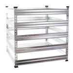 Esska Komposztláda fém komposztáló keret 720 liter komposztáló tartály galvanizált biokomposztáló biohulladékhoz