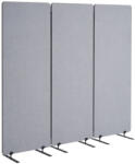 VEVOR Térelválasztó hangszigetelő 3 paneles irodai paraván 184 cm széles világosszürke (BLFWFGQ3MB24LHWZRV0)