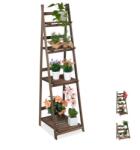 Relax Beltéri fa virágtartó állvány 3 különböző méretben, sötétbarna színben