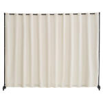 VEVOR Térelválasztó bézs 1 paneles mobil paraván gurulós térelválasztó hordozható (BLPF96120INCF33J1V0)