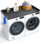 VEVOR Fekete mosógépre helyezhető munkalap 1370x700x69 mm fekete mosókonyhai munkafelület (XYTM54INCHHSSL1G9V0)