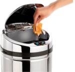 Perla Szenzoros szemetes rozsdamentes acél automata kuka 30 liter