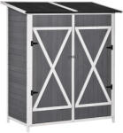 Osoam Kerti kisház szürke szerszámos kamra lakkozott fenyőfából bitumenes tetővel 139x75x160 cm