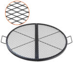 VEVOR Összecsukható kör alakú grillrács tűzrakóhoz 91 cm átmérőjű, acél BBQ rács hordozható fogantyúval (YXSKKWCHSKZ36BP0XV0)