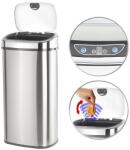 Perla Szenzoros szemetes kuka automata kézi mozgásérzékelővel, alumínium 68 liter