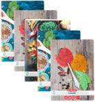 Herlitz Set 5 caiete Herlitz A5, 80 file, 70 g/mp, matematica, colturi rotunjite, Motiv spices (9480820)