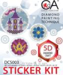 Collection D'Art Set de stickere cu diamante Collection D'Art - Castel, 3 buc (DCS003)