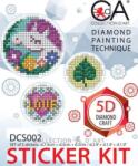 Collection D'Art Set de stickere cu diamante Collection D'Art - Unicorn, 3 buc (DCS002)
