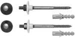 Duravit Starck Set fixare vas WC si bideu suspendat, crom (65001000)