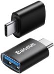 Baseus ZJJQ000001 Ingenuity Mini OTG adapter USB-A-ról USB-C-re fekete