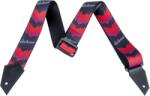 Jackson Strap with Double V Pattern Black/Red