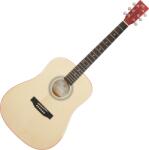 SX SD204G Gloss Transparent Red Akusztikus gitár