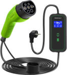 Qoltec Elektromos autó töltő Állítható töltőárammal 2in1 Type2 3.5kW 230V Wi-fi LCD Hordozható 5m