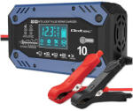 Qoltec Okostöltő STD AGM GEL Akkumulátorokhoz Helyreállító funkcióval 12-24V 10A LCD 9 töltési fázis (52482)
