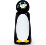 Lund London Skittle Mini Acél Kulacs 300ml Penguin - BPA Mentes, Duplafalú Hőszigetelés, 24 Órán Át Hidegen és 12 Órán Át Melegen Tart