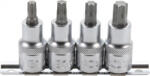 BGS technic 4 részes Torx bit dugókulcs készlet, 1/2" , T40-T55 (BGS 8886)