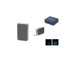 Caseti Dupla Jet láng + Soft Jetflame szivaröngyújtó, 8 mm szivarfúróval - Sötétszürke / Króm (A-281127)