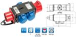 Pawbol R-BOX MINI ipari elosztó-csatlakozóaljzat, 1x16A/5p dugvilla, 1x16A/5p aljzat, 3x250V (B_MINI-3-S)