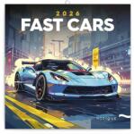 Realsystem Lemeznaptár REALSYSTEM 300x300mm Fast cars 2026 (6097-FC) - robbitairodaszer