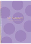Shkolyaryk Publishing House Spirálfüzet, B5, kockás, 80 lap, keményfedeles, SHKOLYARYK "No bad days", vegyes