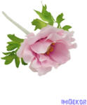  Anemone szálas selyemvirág 30cm - Rózsaszín