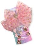  Rózsaszín-arany masnis és koronás hajcsat készlet lányoknak - 5db (1215604)