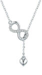 BeSpecial Colier argint dragoste infinita placat cu rodiu (CST0058)