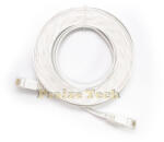 Compatibil Cablu UTP Retea, 3m Lungime, Alb, Format Plat Flexibil Cat6 (CUT6P3M)