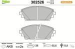 VALEO set placute frana, frana disc VALEO ESSENTIAL 302526 (302526)