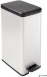 Keter Pedálos szemetes, 40 l, CURVER "Slim Bin", fekete-ezüst (213298) - alter