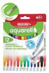 Fibracolor Флумастери Aquarell 12 цвята + четка