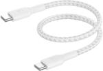 Belkin BOOST CHARGE USB-C/USB-C kábel, 15 cm, fehér - strapabíró (CAB004BT0MWH)
